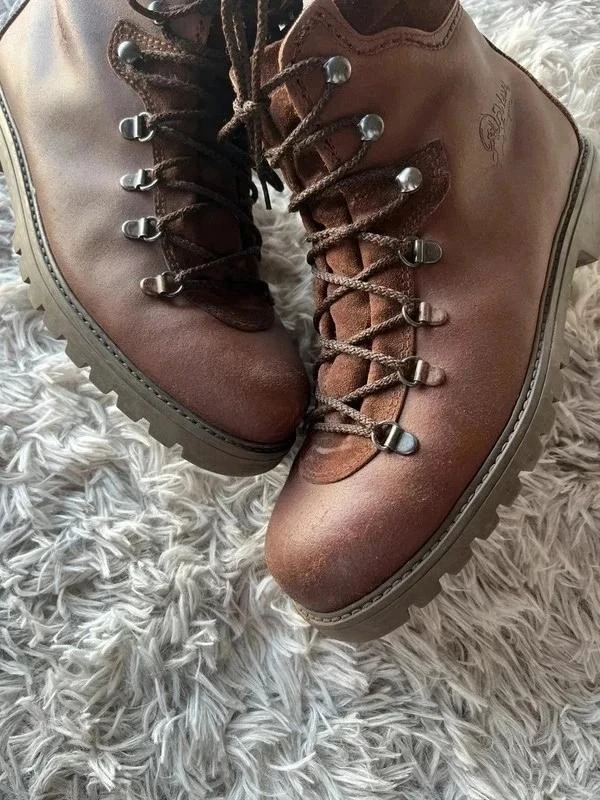 Botas Vintage de Senderismo de Cuero Marrón con Cordones Talla 41EU – photo 2
